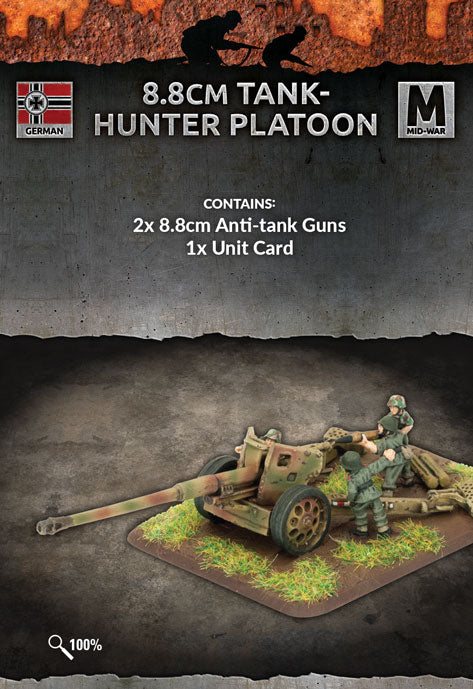 8.8cm Pak43 Tank Hunter Platoon (Mid War x2 Guns)