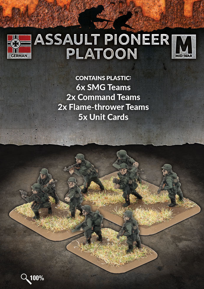 Assault Pioneer Platoon (Mid War x34 Figures Plastic)