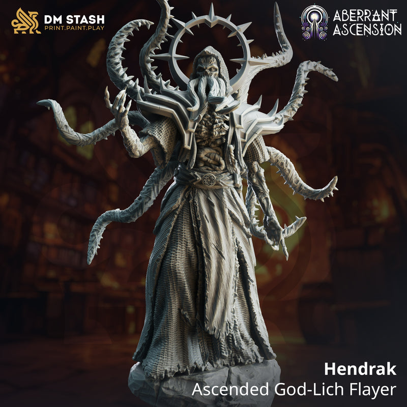 Hendrak - Ascended God-Lich Flayer [Medium Sized Model - 25mm base]