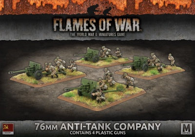 76mm Anti-Tank Company (Mid War x4 Guns Plastic)