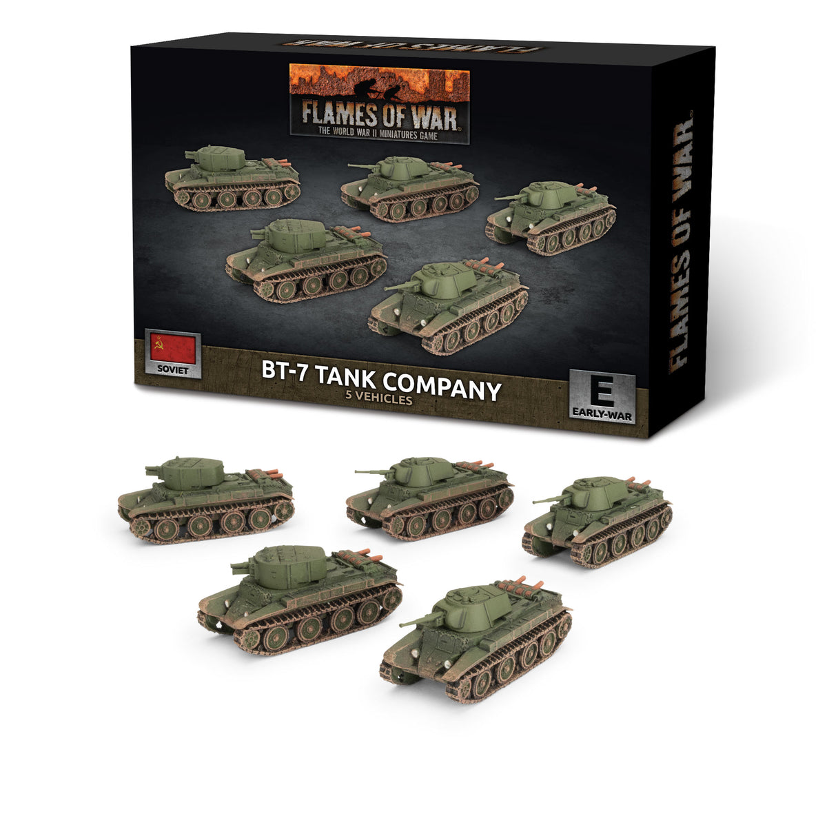 sbx92 BT-7 Tank Platoon (x5 plastic)
