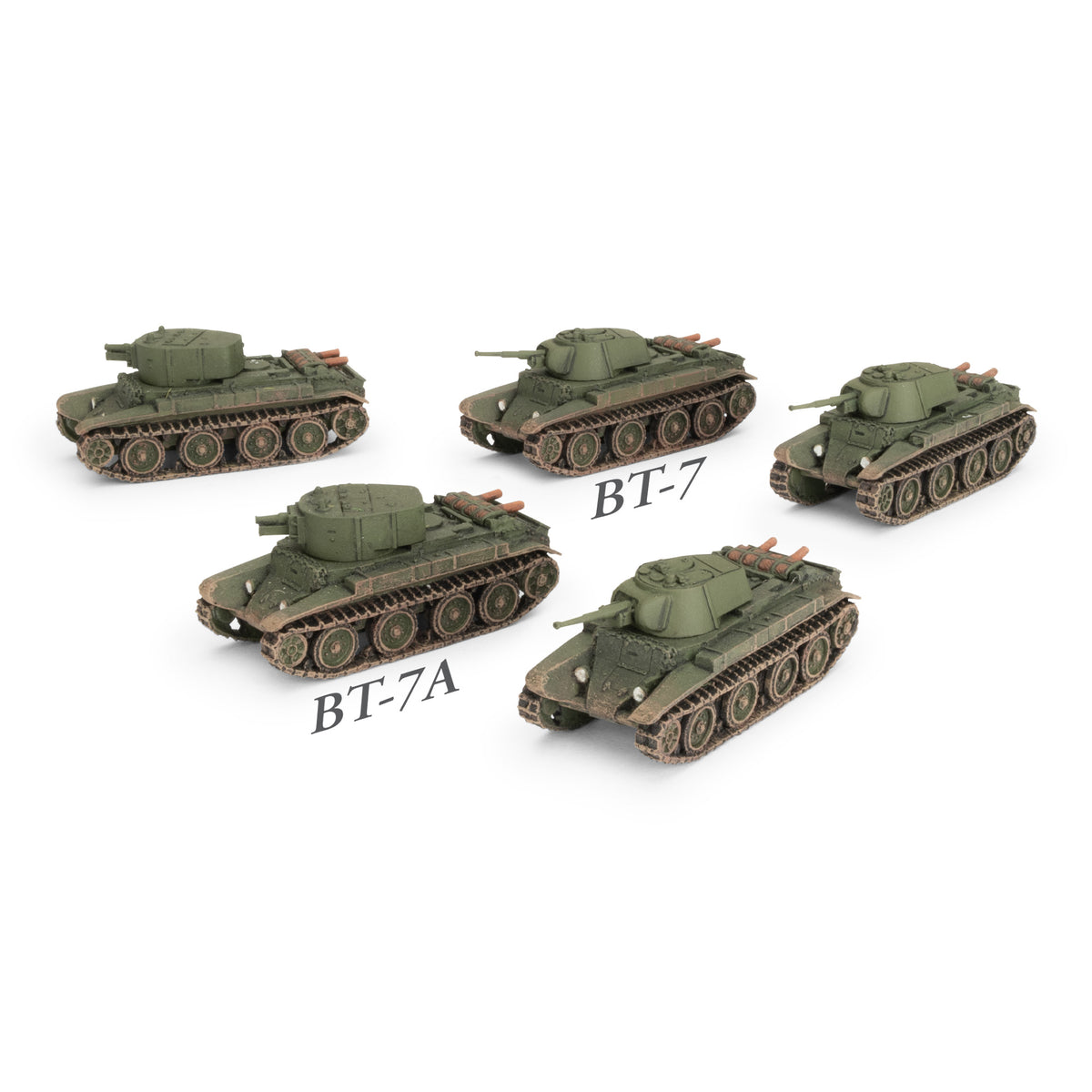 sbx92 BT-7 Tank Platoon (x5 plastic)