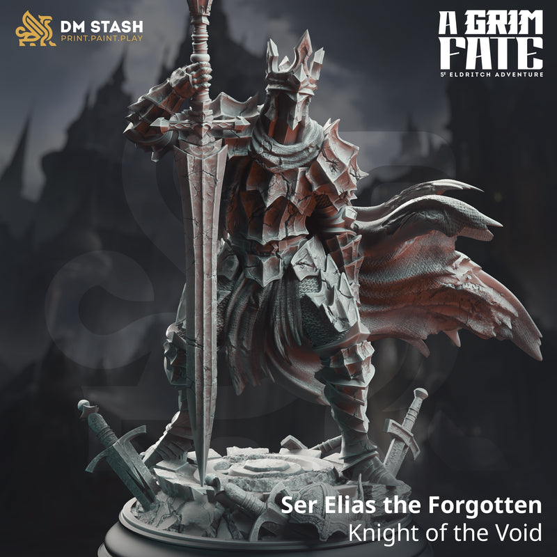 Ser Elias the Forgotten - Knight of the Void [Medium Sized Model - 25mm base]