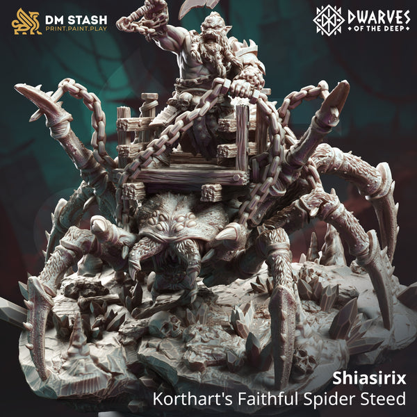 Shiasirix - Korthart's Faithful Spider Steed [Large Sized Model - 50mm base]