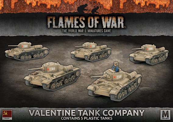 Valentine Tank Company (Mid War x5 Tanks Plastic)