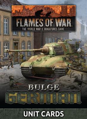 Bulge: Germans Unit Cards (105x Cards)