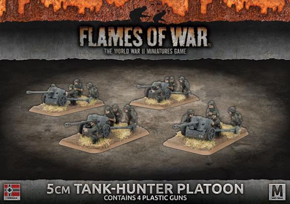 5cm Tank Hunter Platoon (Mid War x4 Guns Plastic)