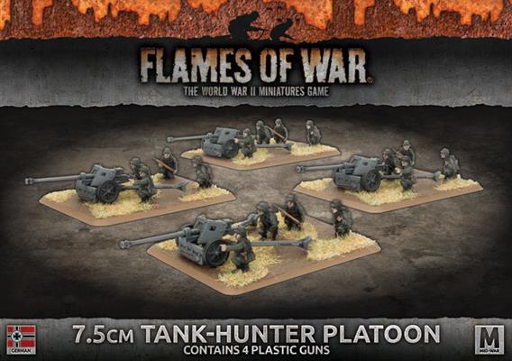 7.5cm Tank Hunter Platoon (Mid War x4 Guns Plastic)