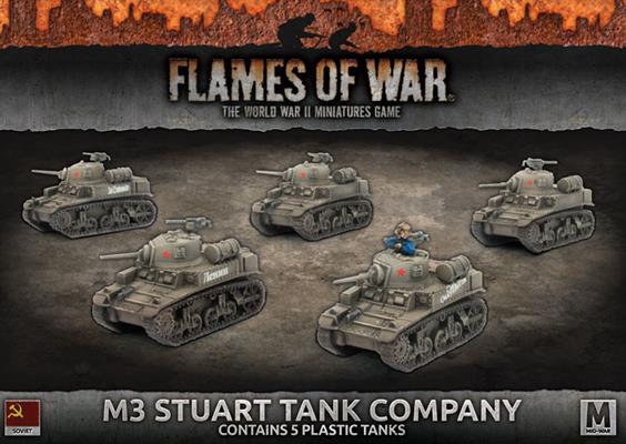 M3 Stuart Tank Company (Mid War x5 Tanks Plastic)