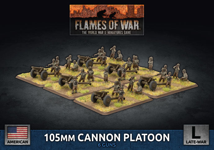 105mm Cannon Platoon (x6 Plastic)