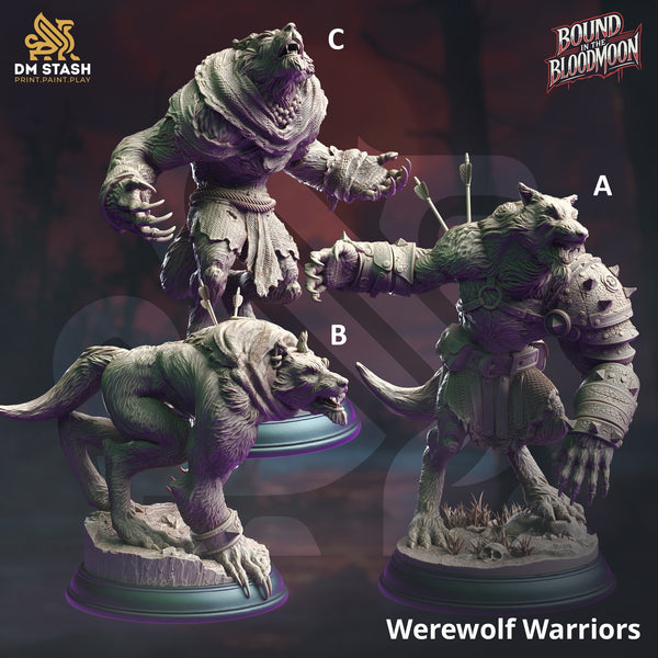 Werewolf Warriors [Medium Sized Models - 25mm base]