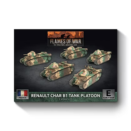 FRX11 Char B1 bis Tank Platoon (x5 Plastic)