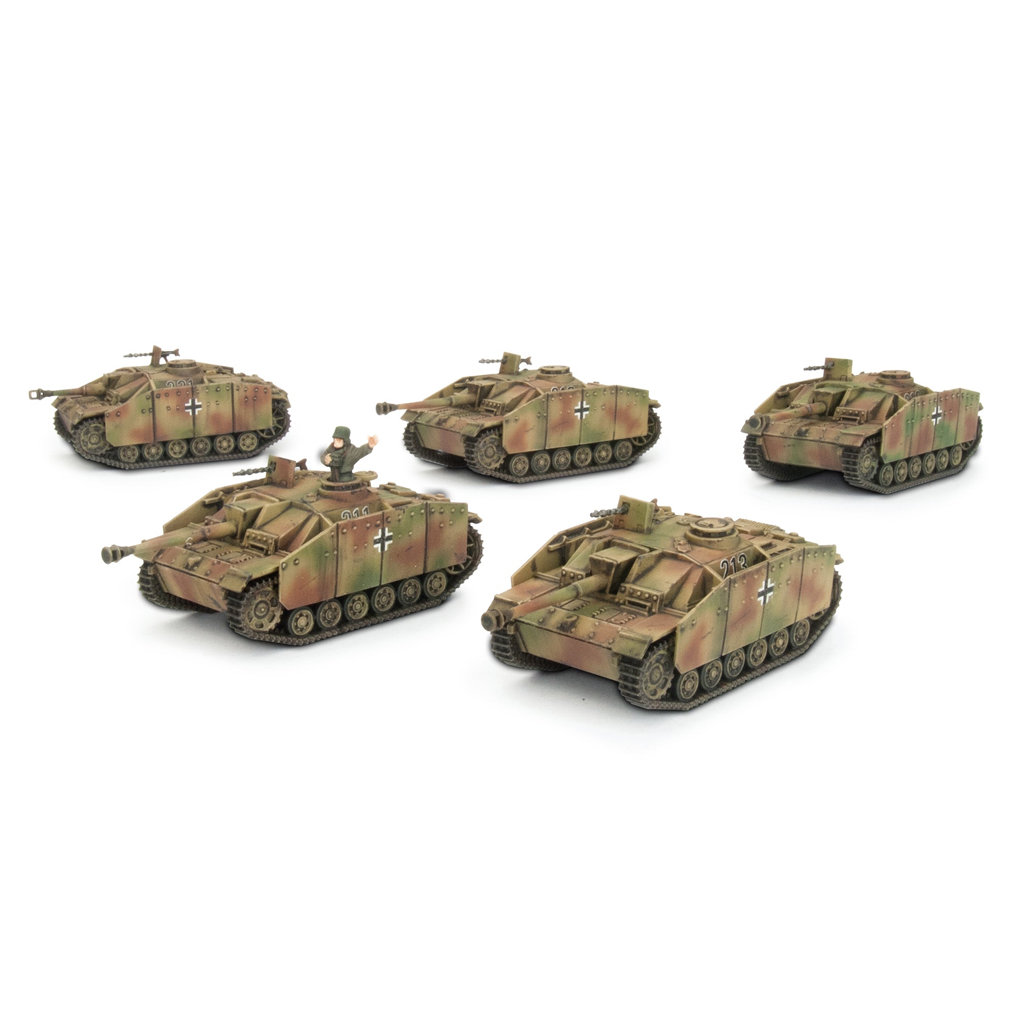 gbx123 StuG (Late) Assault Gun Platoon (Mid War x5 Tanks Plastic)