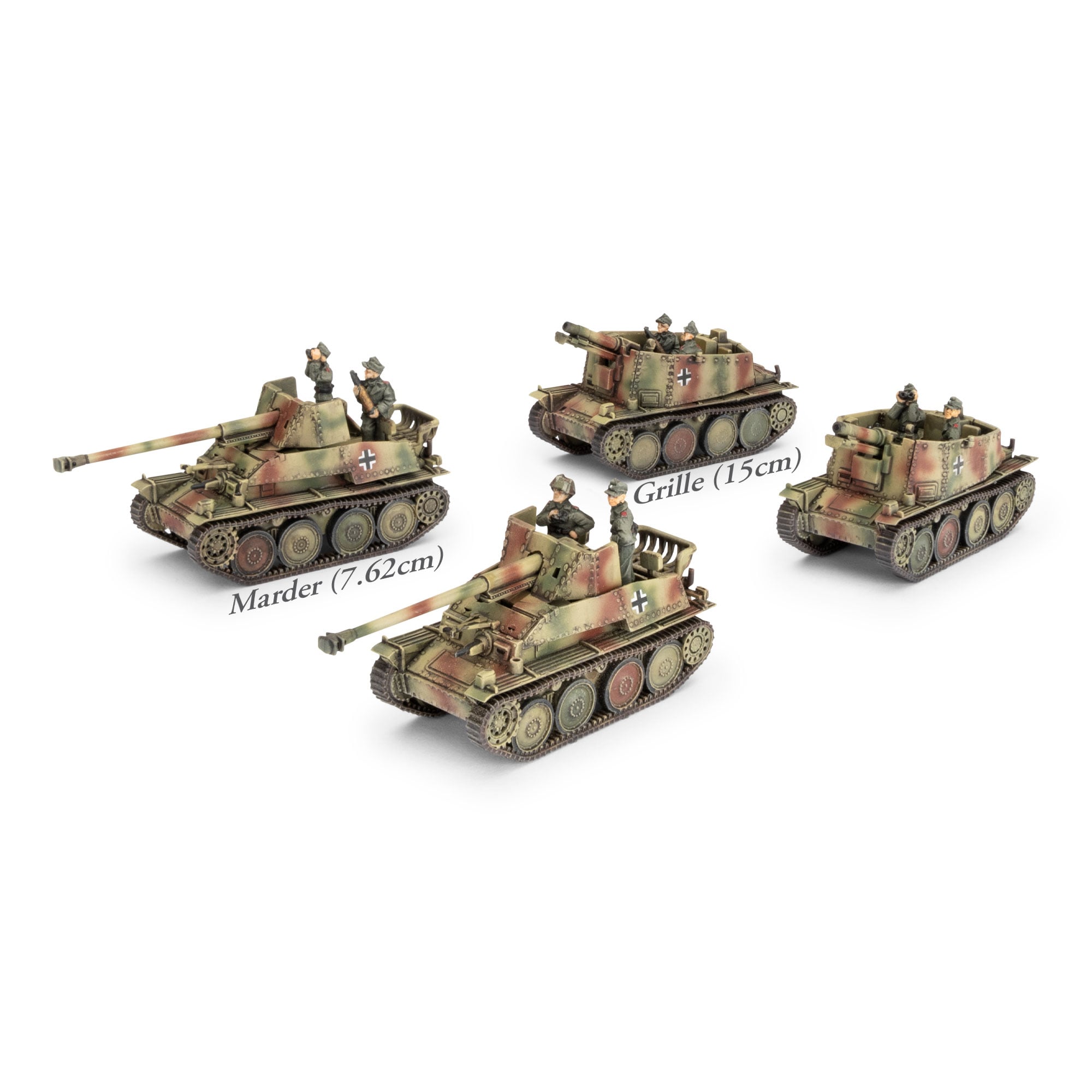 GBX212 Marder / Grille Self-propelled Gun Platoon (x4 Plastic)