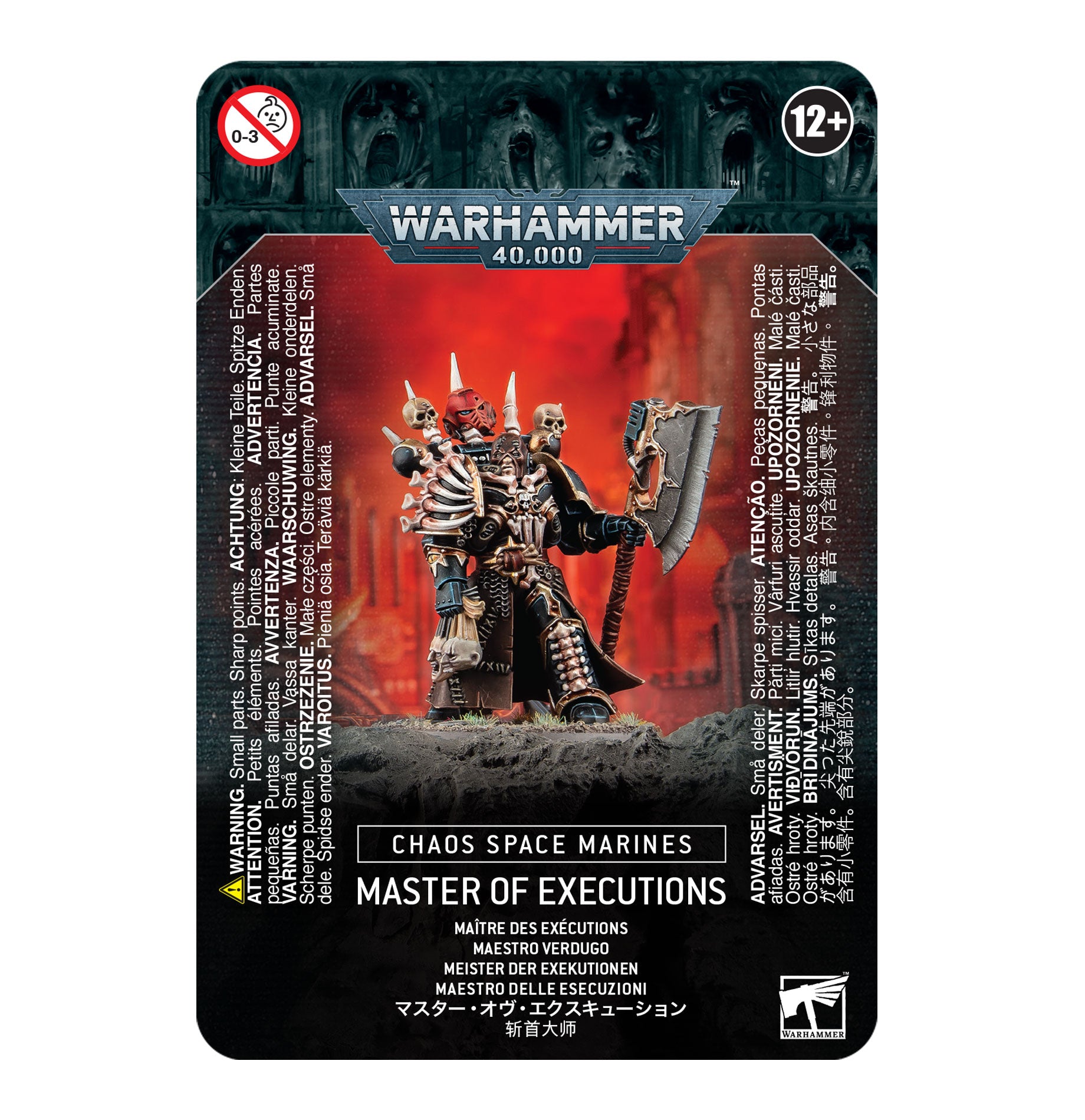 CHAOS SPACE MARINES MASTER OF EXECUTIONS ケイオス・スペースマリーン：マスター・オヴ・エクスキューション