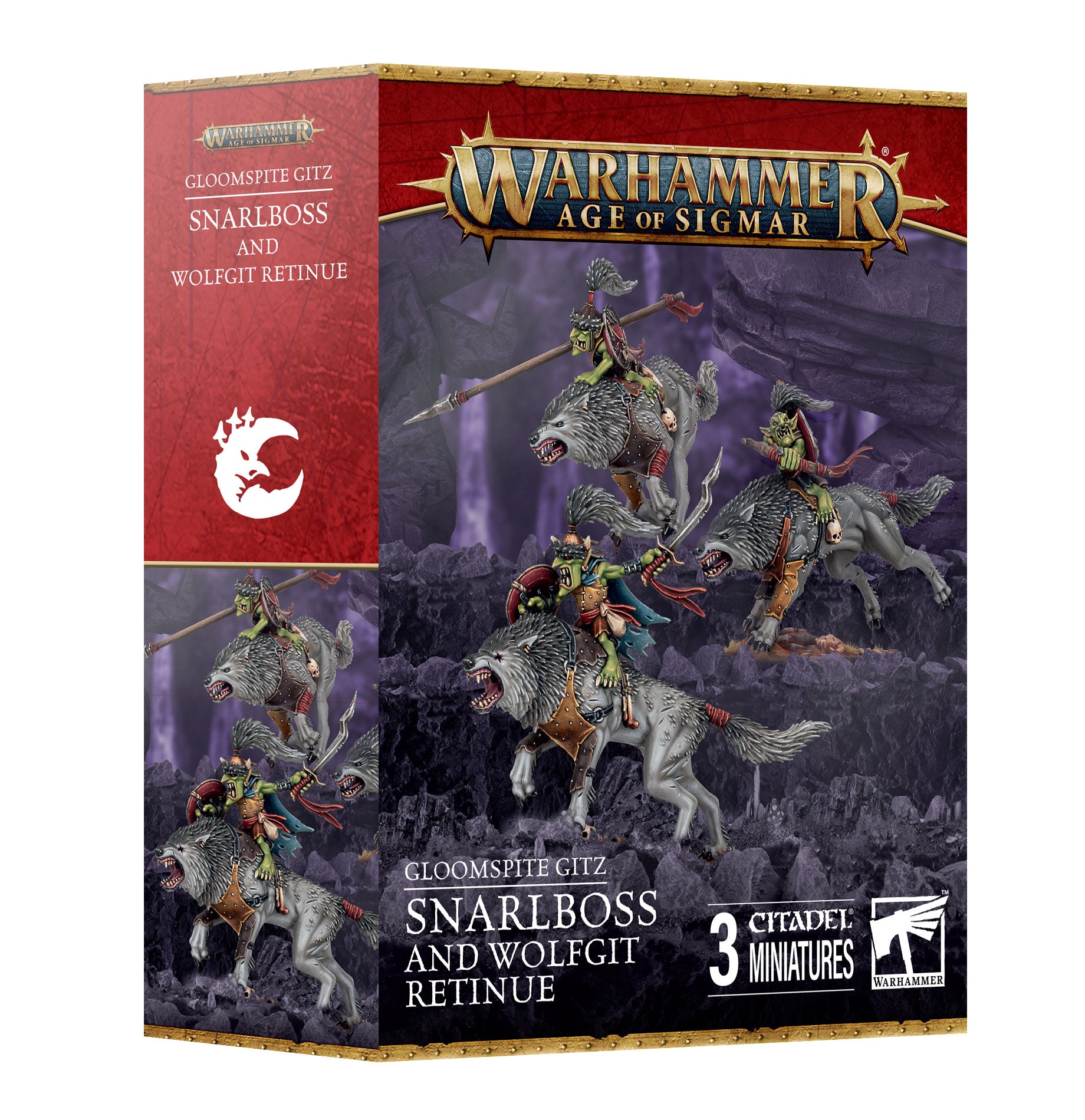 GLOOMSPITE GITZ: SNARLBOSS & WOLFGIT RETINUE スナールボスとウルフギット従者