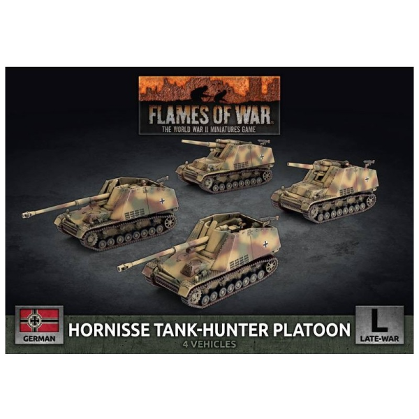 Hornisse (8.8cm) / Hummel (15cm) TankHunter Platoon (x4 Plastic)