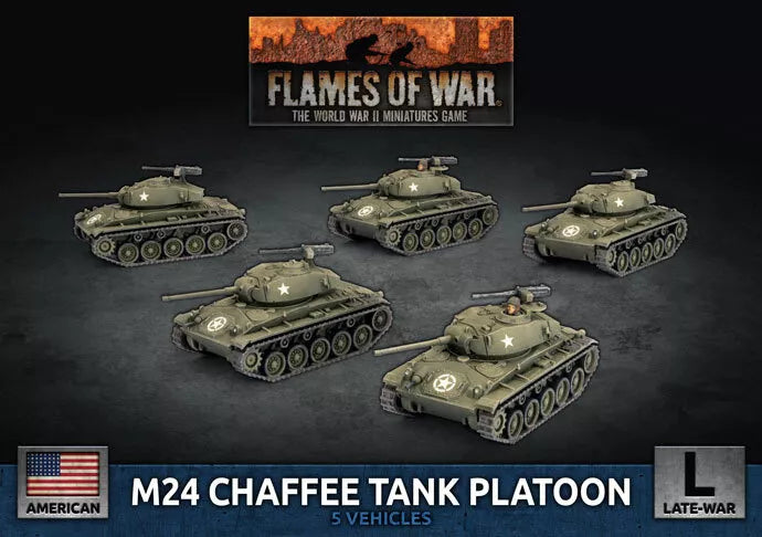 M24 Chaffee Tank Platoon (x5 Plastic)