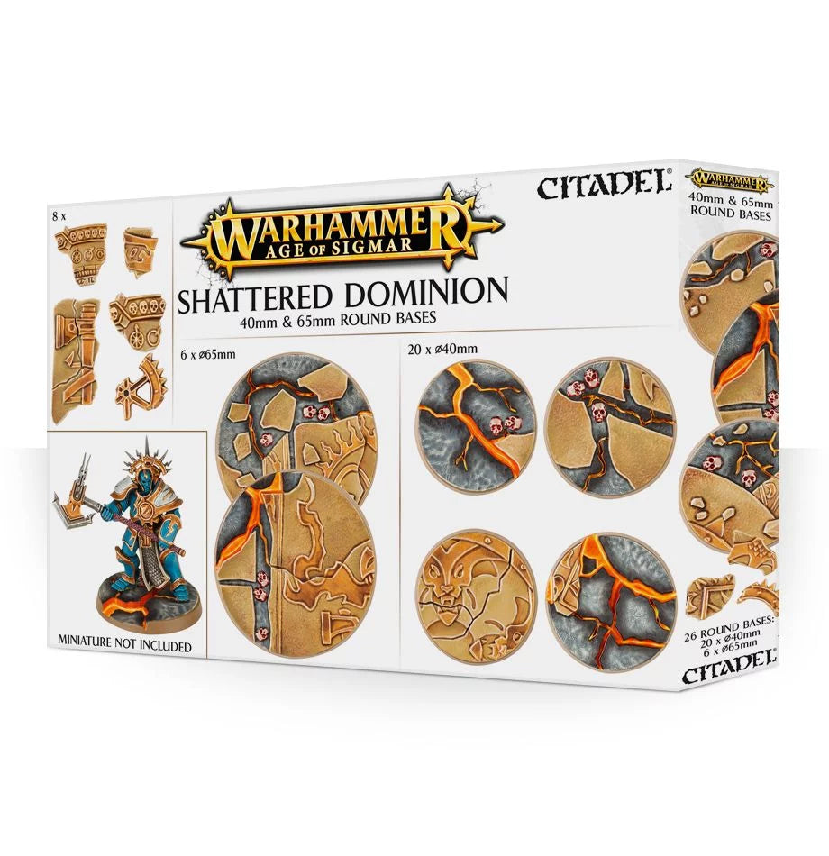 SHATTERED DOMINION: 25 & 32MM ROUND BASE シャッタード・ドミニオン：25&32mmラウンドベース