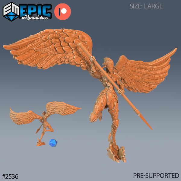 Animated Angel Statue Spear (Large)